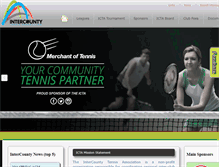 Tablet Screenshot of intercountytennis.com
